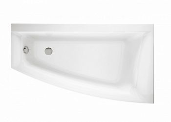 Cersanit VIRGO MAX Асимметричная акриловая ванна 160x90, правосторонняя, без ножек, белая в Тимашёвске