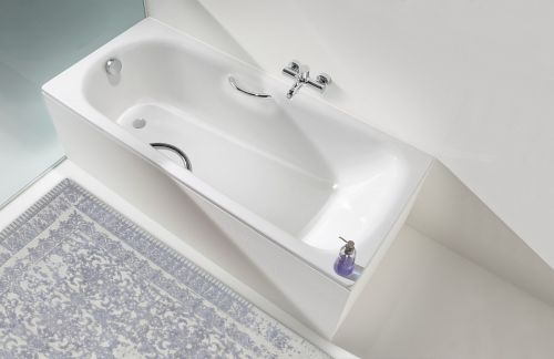 Стальная ванна Kaldewei SANIFORM PLUS Mod.362-1, размер 1600*700*410, AntiSlip, Easy clean, alpine white, без ножек в Тимашёвске